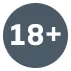 18+ badge