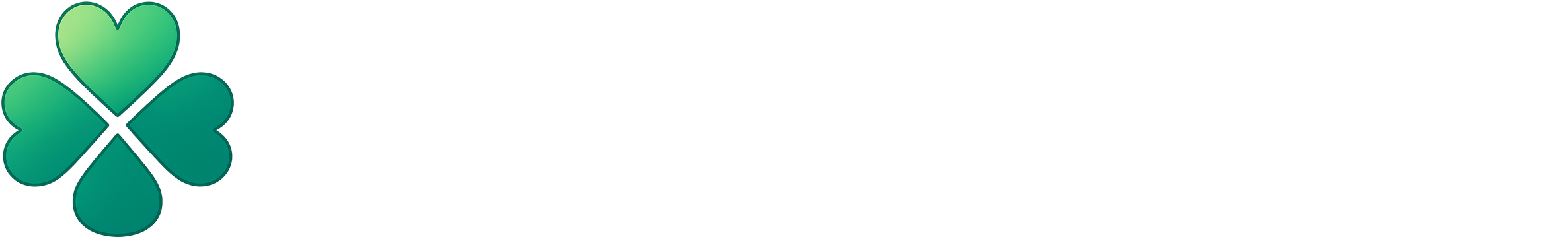 Luckwager logo Leaf + text